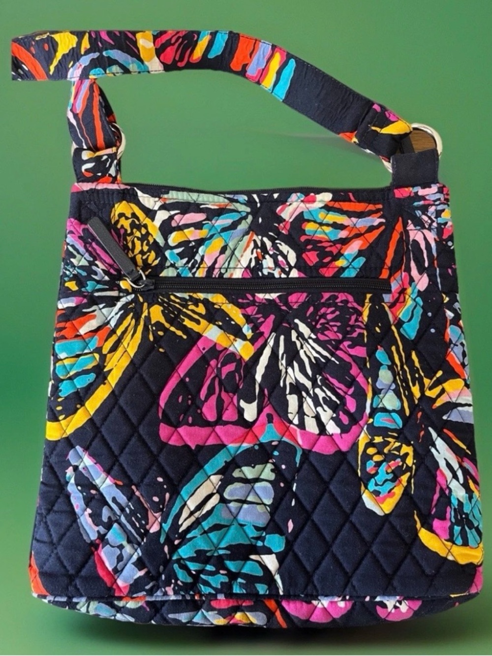 Vera Bradley Butterfly Print Quilted Crossbody Bag